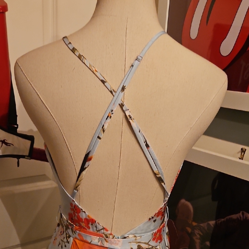 Lulu's Light Blue Floral Maxi Dress - Picture 5 of 9